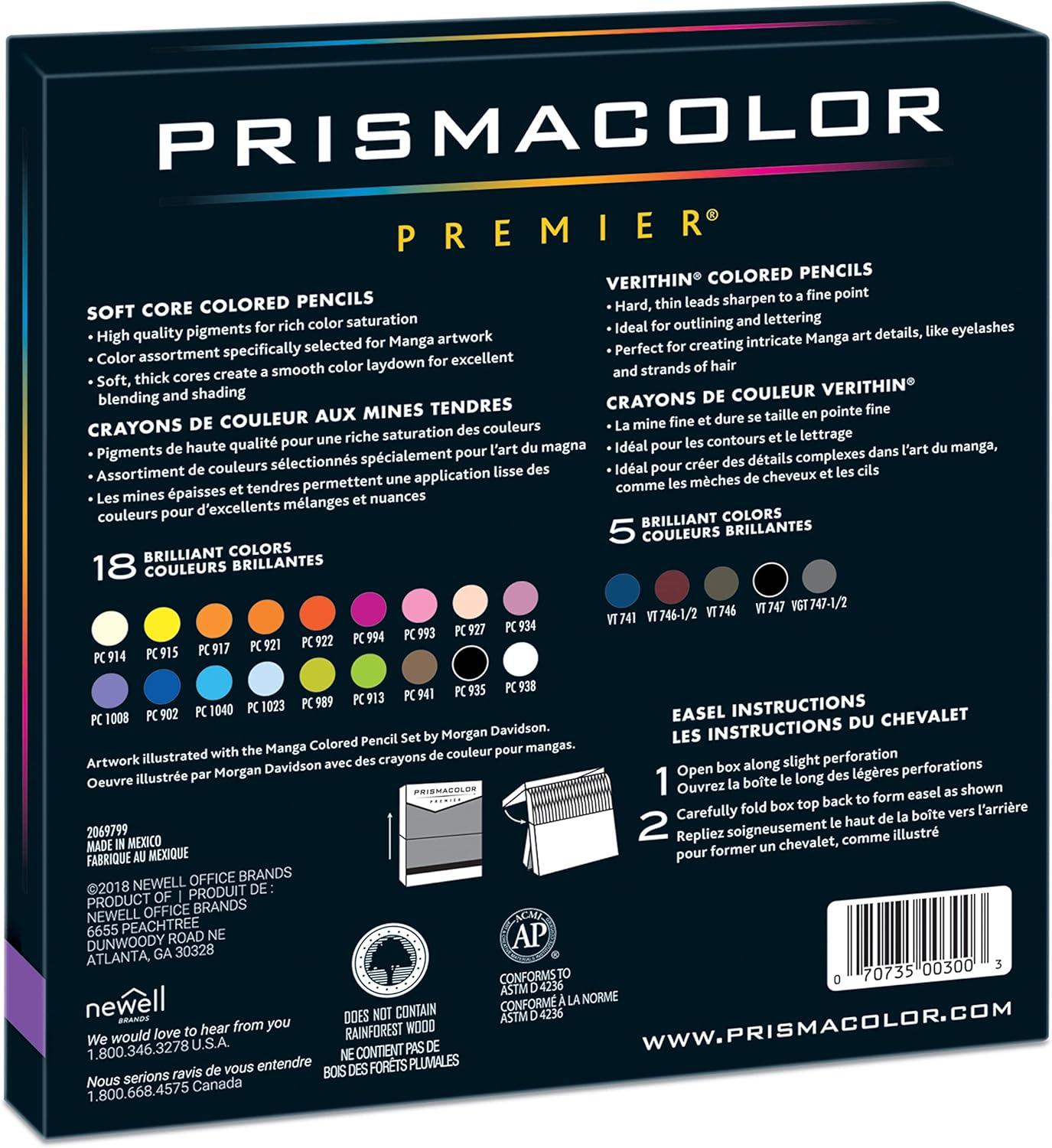 imagePrismacolor Premier Colored Pencils Manga Colors Adult Coloring 23 Pack23 Count Pack of 1