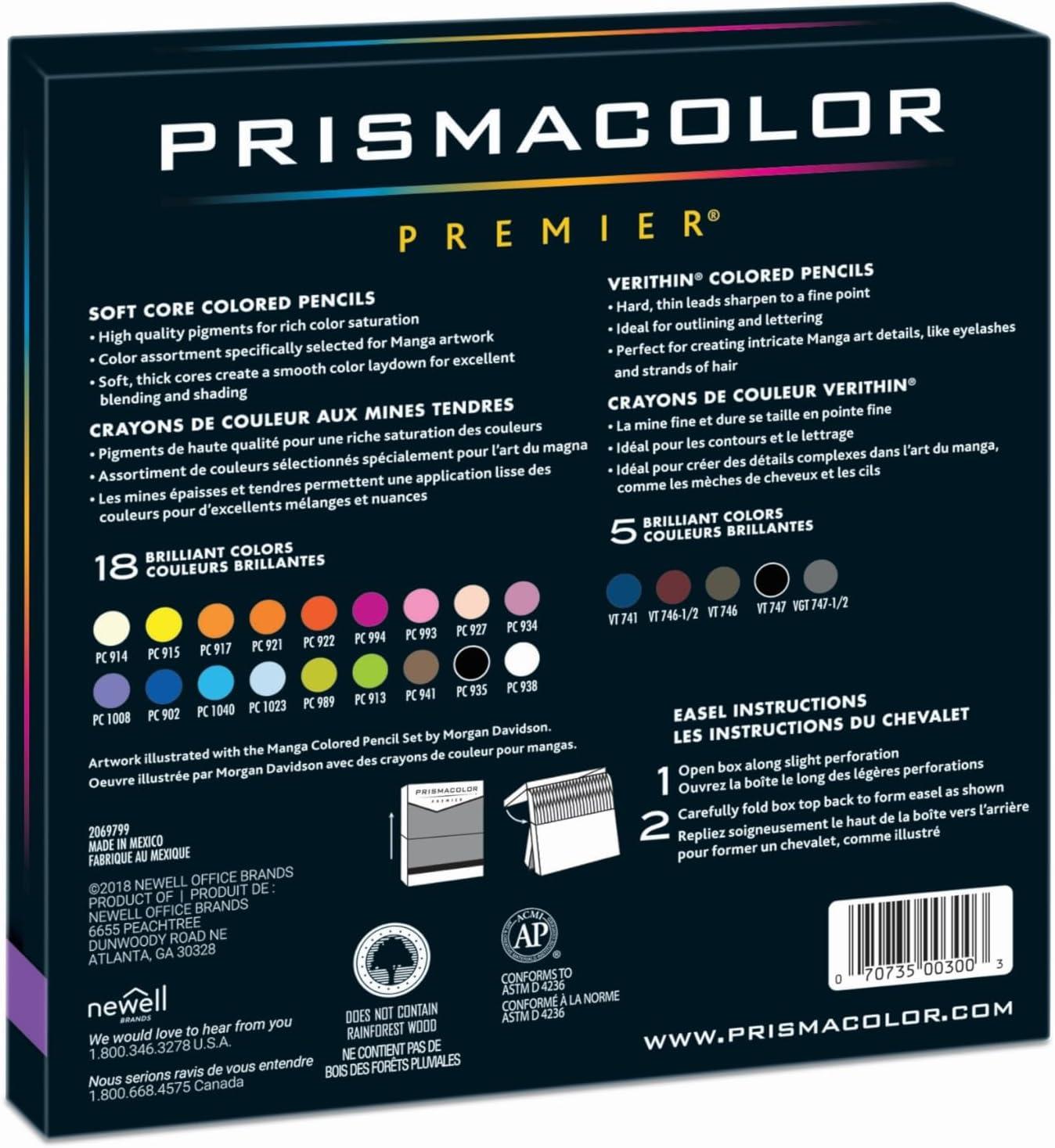 imagePrismacolor Premier Colored Pencils Manga Colors Adult Coloring 23 Pack23 Count Pack of 1