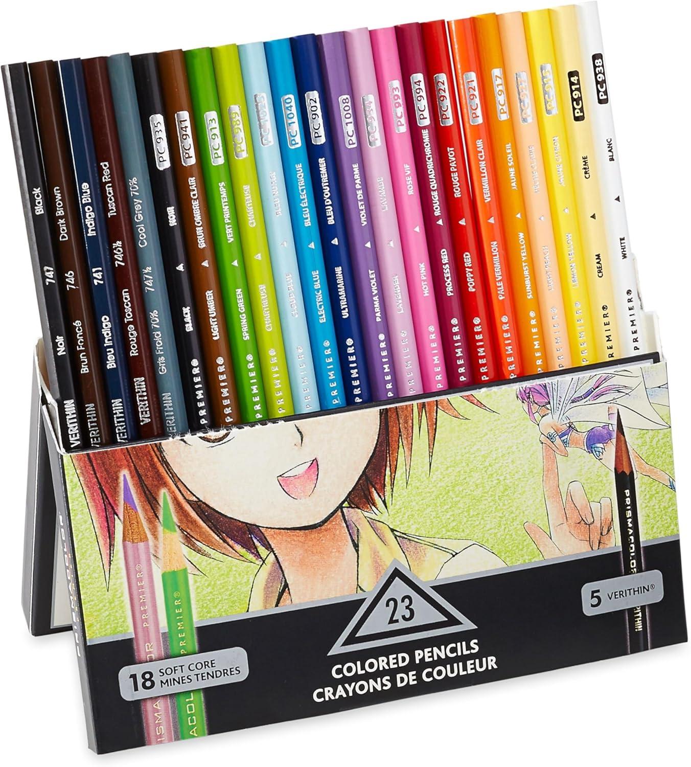 imagePrismacolor Premier Colored Pencils Manga Colors Adult Coloring 23 Pack23 Count Pack of 1