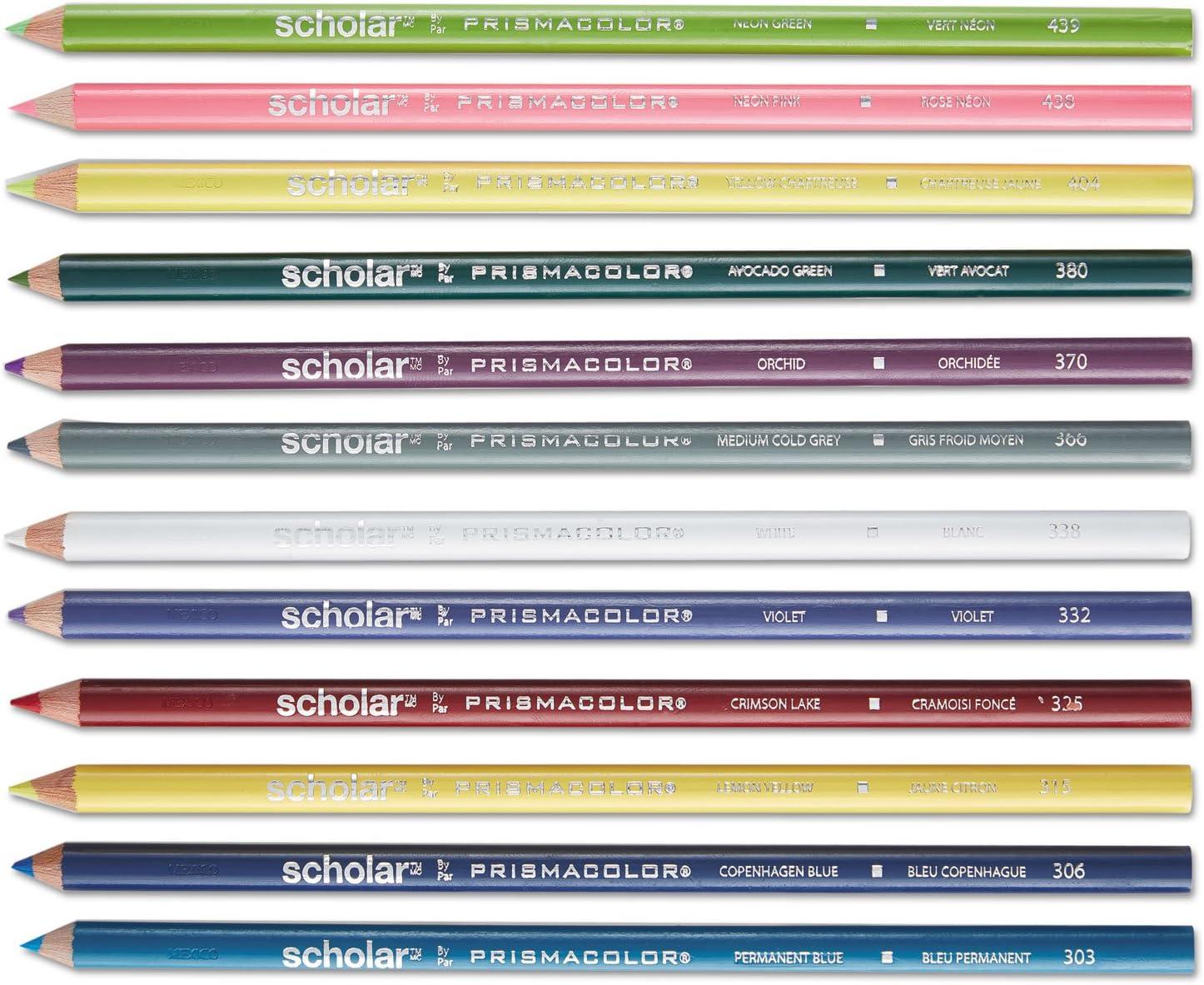 imagePrismacolor Scholar Colored Pencils 48 Count Vibrant Colors Art Supplies Drawing Coloring Holiday Gift for Kids For Beginner Artists