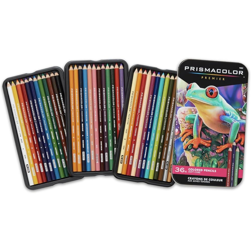 imagePrismacolor Premier Colored Pencils Soft Core Assorted Colors 48 Count Durable Vibrant UltraSmooth Adult Coloring Drawing Sketching Arts ampamp Crafts36 Count Pack of 1