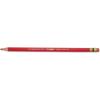 Prismacolor Col-Erase Pencil with Eraser, Carmine Red Lead/Barrel, 12-Count