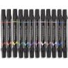 Prismacolor Premier Double-Ended Art Markers, Fine And Brush Tip, Adult Coloring, 12 Pack(72 Count Fine & Brush)