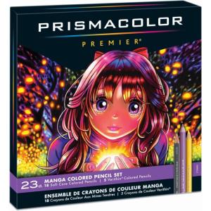 Prismacolor Premier Colored Pencils, Manga Colors, Adult Coloring, 23 Pack(23 Count (Pack of 1))