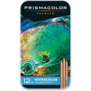Prismacolor Premier Water-Soluble Colored Pencils, 12 Pack