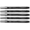Prismacolor 14171 Premier Fine Line Illustration Markers, Assorted Fine Tips, Black, 5-Count(5 Count (Pack of 1))
