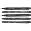 Prismacolor 14171 Premier Fine Line Illustration Markers, Assorted Fine Tips, Black, 5-Count(5 Count (Pack of 1))