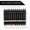 Prismacolor Premier Double-Ended Art Markers Fine And Chisel Tip Manga Colors Adult Coloring 12 Pack(Pastel)