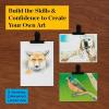 Prismacolor Technique, Art Supplies and Digital Art Lessons, Animal Drawings Set, Level 3, Includes Artist Roll Case, Dog, Cat & Pet Lesson, 28 Count(Animal Level 1-3)