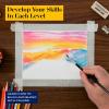 Prismacolor Technique Art Supplies and Digital Art Lessons Nature Drawing Set Level 2 Watercolor Pencils Brush Markers and More Sunset Landscape Drawing 27 Count(1 Count (Pack of 27) (Pack of 4))