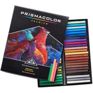 Prismacolor Premier Nupastel Firm Pastel Color Sticks, Adult Coloring, 48 Pack(48 Count (Pack of 1))