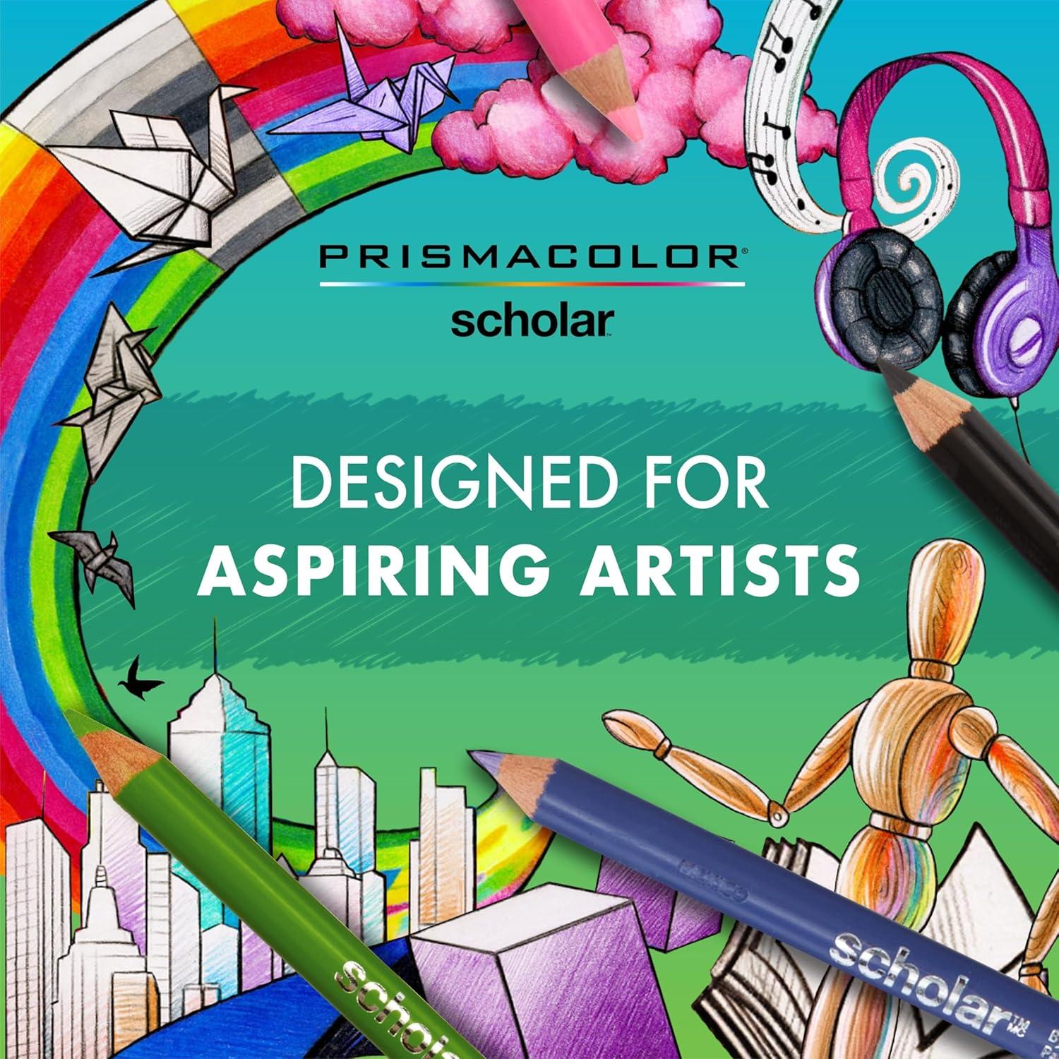 imagePrismacolor Scholar Colored Pencils Art Supplies Perfect for Sketching Drawing Coloring Assorted 60 CountNew Packaging