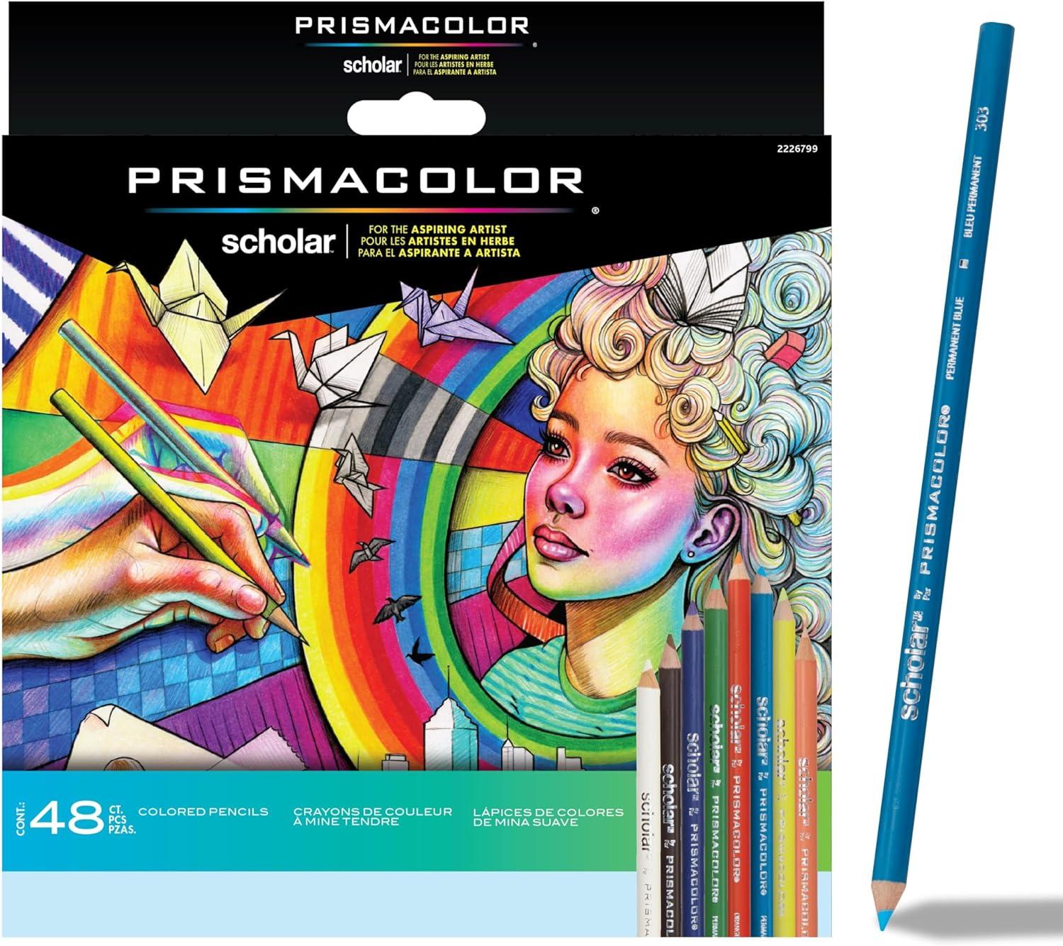 imagePrismacolor Scholar Colored Pencils Art Supplies Perfect for Sketching Drawing Coloring Assorted 60 CountNew Packaging