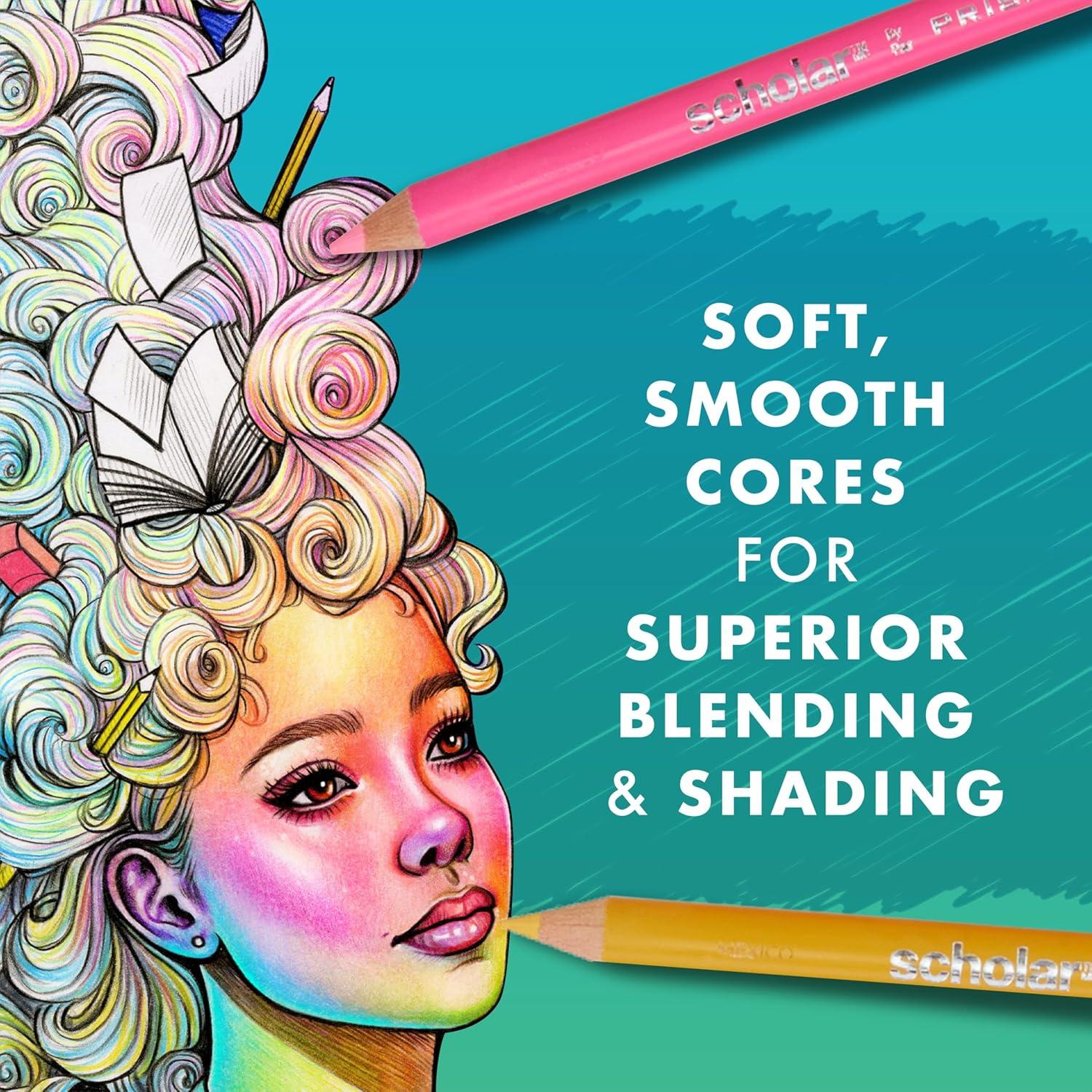 imagePrismacolor Scholar Colored Pencils Art Supplies Perfect for Sketching Drawing Coloring Assorted 60 CountNew Packaging