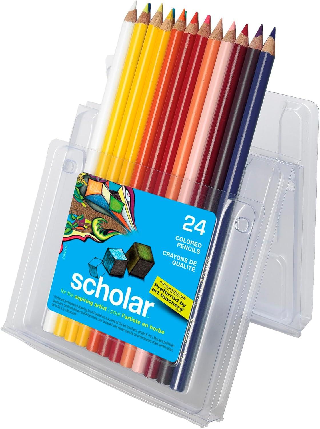 imagePrismacolor Scholar Colored Pencils Art Supplies Perfect for Sketching Drawing Coloring Assorted 60 CountOld Packaging