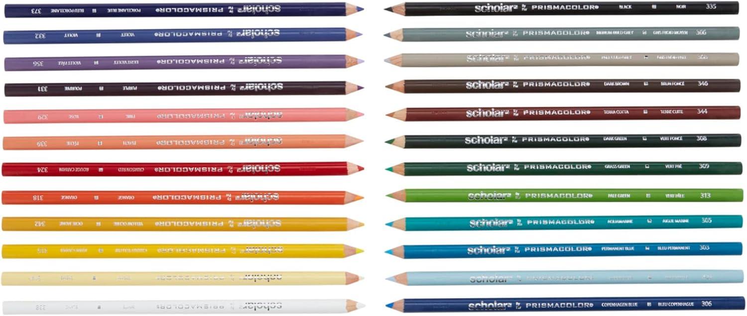 imagePrismacolor Scholar Colored Pencils Art Supplies Perfect for Sketching Drawing Coloring Assorted 60 CountOld Packaging