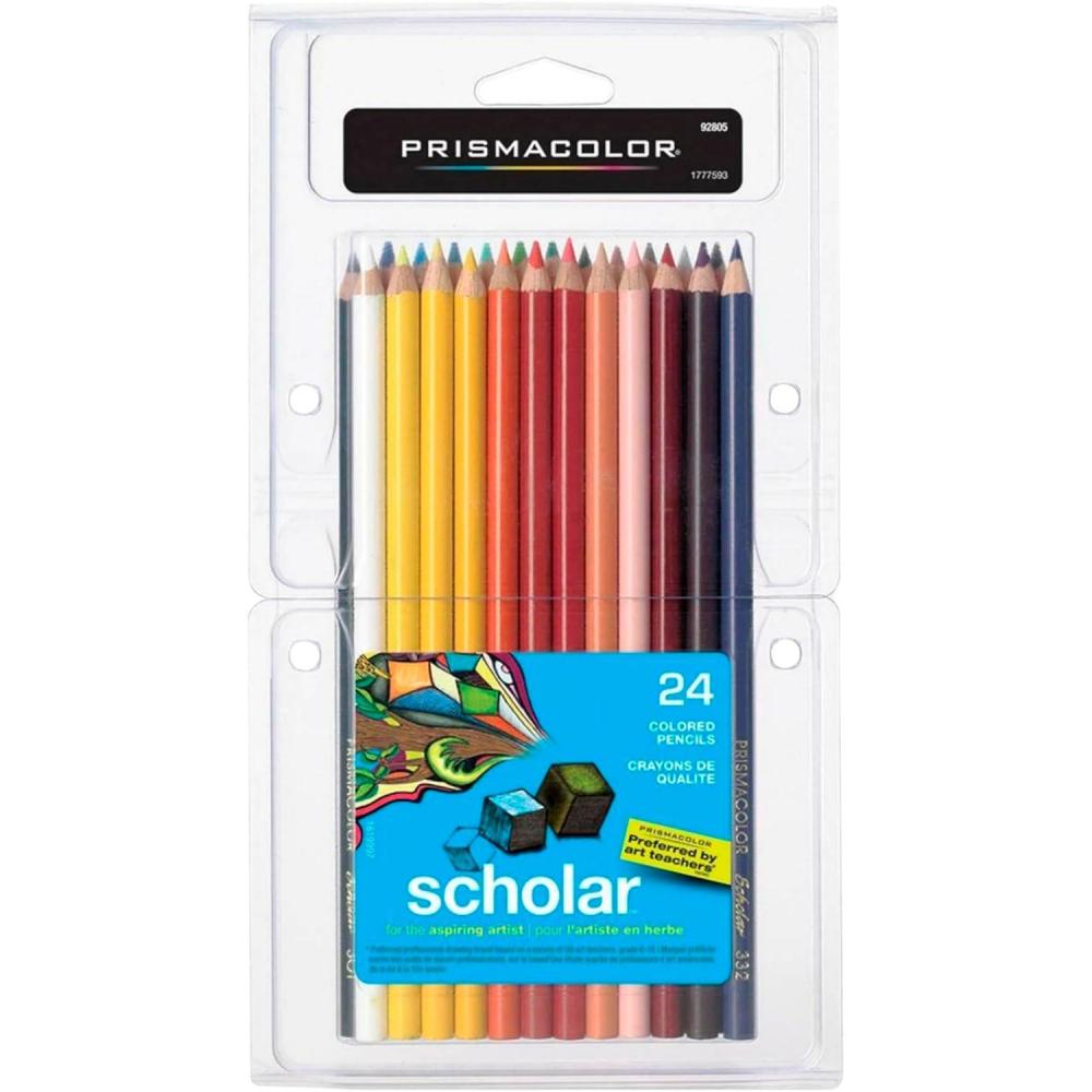 imagePrismacolor Scholar Colored Pencils Art Supplies Perfect for Sketching Drawing Coloring Assorted 60 CountOld Packaging