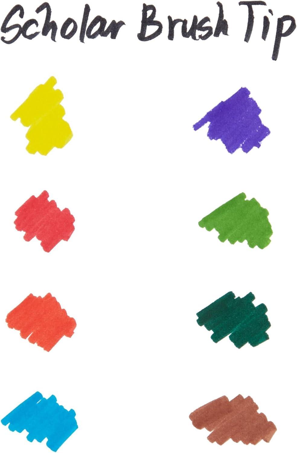 imagePrismacolor 1774268 Scholar Art Markers Brush Tip Assorted 10Count10Count