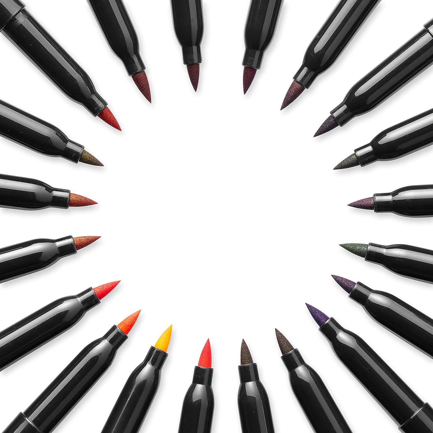 imagePrismacolor 1774268 Scholar Art Markers Brush Tip Assorted 10Count20 Count Pack of 1