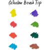Prismacolor 1774268 Scholar Art Markers, Brush Tip, Assorted, 10-Count(10-Count)