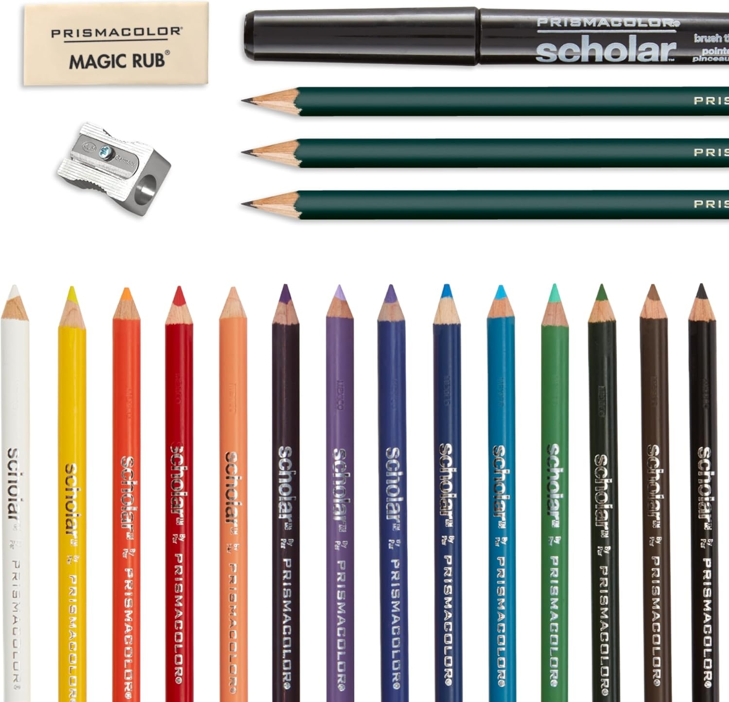 image:imagePrismacolor Scholar Mixed Media Art Set Art Supplies Including Colored Pencils Brush Tip Markers Graphite Pencils 20 Count