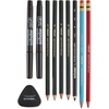 Prismacolor Scholar Manga Art Set, Art Supplies Including Colored Pencils, Bullet and Brush Tip Markers, Graphite Pencils, 10 Count(10 Count (New Packaging))